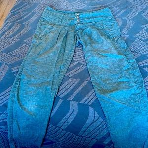 Prana high-waisted light-weight hemp material dress pants